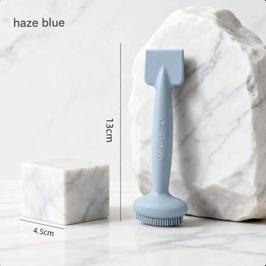 1-10pcs Portable Silicone Facial Mask Brush, Double-Ended Design, Dedicated Tool For Applying And Cleansing Mud Masks - Multicolor - View 1