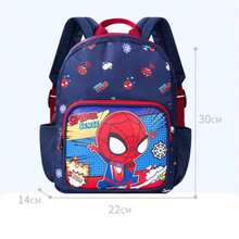 Disney Marvel Spiderman Backpack, Cartoon Breathable Ultra-Light Large Capacity Multi-Layer Outdoor Rucksack - A - View 3