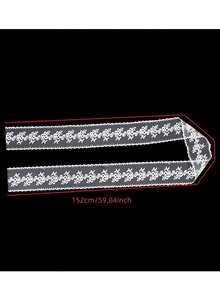 1PC Lace Ribbon Scarf Belt Fancy Long Lace Scarf Belts For Women Waist Belts For Jeans Floral Bow Waistband Tie Belt Women's Streetwear Accessories