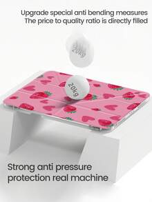 一款可爱的卡通动漫红色书本爱心草莓图案双面亚克力透明水晶后盖，防震，兼容iPad 7、8、10代（10.2英寸），内置笔槽，支持睡眠/唤醒功能，是理想的圣诞节和新年礼物。 - 彩色 - 查看 5