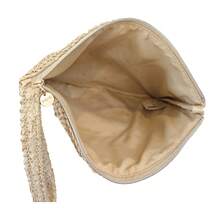 Christian Dior 奢华米色编织化妆包，3D字母装饰，草编质感，CD标志内衬，金属拉链，便携旅行洗漱收纳包，适合日常度假及送礼 - 米色 - 查看 7