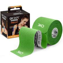 Kinesiology Tape 10 Inches Precut, 20 Strips, Cotton Elastic Athletic Tape Latex Free, 2in X 16ft, Green,39960997 - 青檸色 - 查看 1