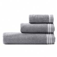 United colors of Benetton SET 3PC TOALLA DE BAÑO (1PC 30X50CM + 1PC 50X90CM + 1PC 70X140CM) 450GSM 100% ALGODÓN GRIS TEVERE - Gris - Ver 3