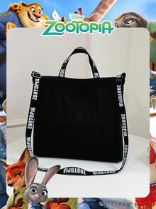 Disney Zootopia Officially Licensed 1 Pc Zootopia-Printed Canvas Tote Bag,Candy Bag Lunch Bag Snack Pack Teenager's Versatile Cartoon Adjustable Shoulder Strap Handheld Shoulder Bag,High-Capacity Handbag, – Perfect For Teens/Young Adults/Zoomers Perfect For Daily/Shopping/ - Multicolor - View 12