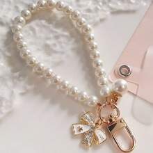 Pearl Decor Phone Lanyard And Wristlet - Elegant Fashion Phone Accessory With Butterfly & Key Chain Pendant - Stylish Beaded Strap, Convenient To Carry And Organize Compatible With Android And Most Smartphone,Gifts For Mother, Family, Friends, Kids, Birthday, Holiday Phone Chain - Multicolor - View 12