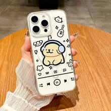 かわいいカートゥーンスタイルの子犬がおまかせを聞くくためにヘッドホンを着用しています。 透明なMagSafeお問い合わせ電話ケース、落下防止と保護するの2-in-1マグネットアクリルハードケース、 17/17 17歳のエア プロ17 プロ 16/16まで。 プロ/16e/16。 プロ/16 プラス/16 プロ 15まで プロ 15まで プロ/15 15/14/14プラス プロ/14 プラス/14 プロ 13/13まで プロ/13 プロ 12/13/12/12 プロ/12 プロ 11月11日まで。 プロ/11 プロ Maxと互換性あり - クリア - チェックする 3