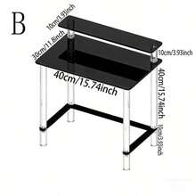 1pc Acrylic Console Table, Transparent Sofa Side Table, Narrow Design, Unique Minimalist Style, Suitable For Living Room, Hallway, Entryway, Foyer