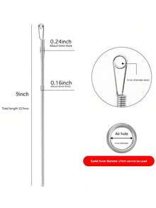 2-In-1 Elastic Band Threader Tool For Pants, Hoodies And Skirts | Waistband Drawstring Threader, DIY Sewing Helper | Women Christmas Gift (Steel Spring, Bendable Guide Head) - Silver - View 9