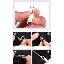 4pcs Zipper Repair Kit - Quickly Fix Broken Zippers On Suitcases, Bags & More - Gold - View 6