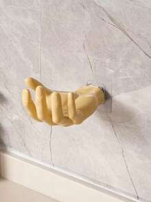 1 个手工形状壁挂式防损粘合挂钩，用于存放钥匙、耳机等的家用收纳整理器。 - 白色 - 查看 11