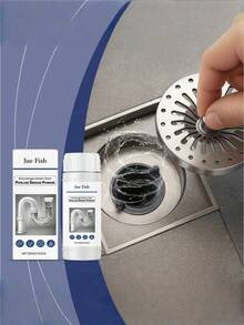 Drain Cleaner - Deeply Dissolves Hair And Grease Buildup, Keeps Drains Flowing Smoothly, Pipe Cleaning Agent - Powdery - View 8