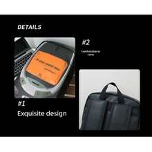 Y2K Retro Flip Phone Graphic Backpack | Oversized Streetwear Statement Print Laptop Bag - 黑色 - 查看 5