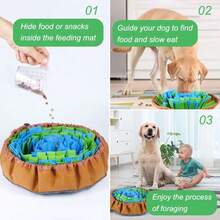 Esterilla de olfateo para perros - Esterilla de alimentación interactiva de estimulación mental para comedores rápidos, lavable a máquina para búsqueda y alimentación de perros pequeños y grandes - Multicolor - Ver 7