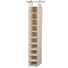 CYPNHousehold Essentials - Organizador colgante de zapatos 10 cubos anchos con bolsillos de cedarline lona de algodón resistente ganchos extraíbles e industriales naturalFashion - 219909742 - Ver 2