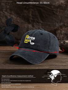 1 件男女通用户外休闲时尚巴黎印花标语柔软可调节尺寸棒球帽，适合日常佩戴