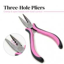 Kit de herramientas profesionales para extensiones de cabello - 200 perlas de silicona + pinzas de 3 orificios + hilo de coser + herramienta de bucle + 4 tipos de agujas de ganchillo + mini elástico para el cabello con estuche de almacenamiento - Juego de peinado DIY - Multicolor - Ver 4