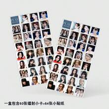 124张激光TWICE小分队MISAMO照片卡、全息照片卡、Lomo卡、贴纸套装、双面卡、盒装收藏卡、书签、主题Lomo卡和贴纸，必备粉丝周边 - 黑色 - 查看 6