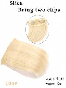 4-Inch Top Pad Hair Piece Wig For Women, One-Piece, Two-Clip, Invisible And Seamless, Small-Sized, For Hair Loss Compensation - Multicolor - View 16