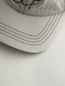 1pc Soft Crown Letter Embroidery Baseball Cap, Retro American Style Embroidered Letter Unisex Baseball Hat, Versatile Casual Adjustable Snapback Cap For Spring/Summer - 1997 Open Line - View 11