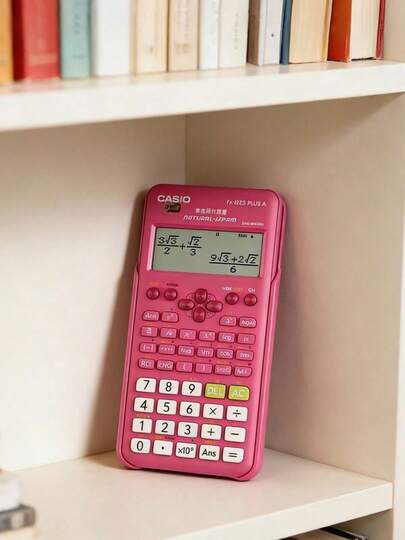 Casio FX-82ES-P 科学计算器，12 位考试认可计算器，多功能学校及办公计算器，便携式学生数学科学计算器，理想的返校礼物