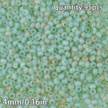 95颗彩色磨砂玻璃珠，珠宝制作DIY工艺珠子，配件和缝纫用品 - DIY - 查看 12