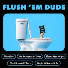 Flushable Wipes For Adults Unscented 18 Count Vitamin E And Aloe Septic - 1 - View 4