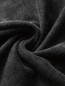 Summer Tops2026Women's Size Redwood National Park T-Shirt - Soft Blue Washed Oversized Round Neck Short Sleeve With Redwood & Mountains Print - Casual -Line Top Suitable For Men & Women, 2025 & 2026 New Year's Giftsummer Clothes Washed Cotton - 黑色 - 查看 4