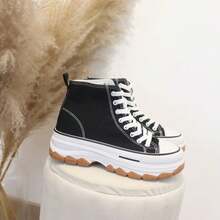 angelica Zapatillas Urban Chunky High-Top – Estilo y Comodidad que Imponen, ideales para outfts urbanos, salidas con amigos y viajes. - Negro - Ver 4
