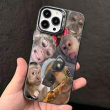 Ốp lưng điện thoại Expression 1pc họa tiết khỉ, chất liệu TPU, viền mềm, tương thích với iPhone 13/15/14/13/12/11/16/17 - Nhiều màu - Xem 3