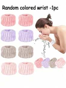 5件套礼盒装，包含发带、化妆海绵、腕夹和大型海绵花朵发饰，日常及派对发饰，精美礼盒包装，绝佳礼品，情人节礼物，冬季必备洗漱套装，浴袍，新年礼物