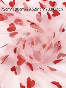 2条/1条母亲节红色心形网纱桌旗 - 采用心形网纱设计，饰以浪漫的心形图案。适用于婚礼餐桌装饰、婚宴中心摆设和派对餐桌装饰。这款轻盈的心形图案桌旗是一款装饰性面料，非常适合婚礼、母亲节、生日、周年纪念日、新娘送礼会、情人节和其他场合。 - 彩色 - 查看 21