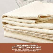 1pc French Bread Dough Proofing Mat, Country Bread Baguette Baking Canvas Liner, Natural Cheesecloth Fabric, Washable & Reusable, With Fixed Edges, Available In Multiple Sizes: 18.89*14.17in, 29.52in*17.71in, 35.43*25*98in, 59.05*23.62in - Ideal For Cooking Tasks, Perfect For Making Yogurt, Baking And Cheese Production, Food And Durable, Essential For Kitchen - - - View 6