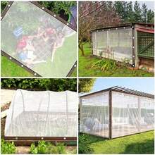 Lona Transparente Impermeable, Lona de Polietileno Transparente con Ojales, Plegable Cubierta Transparente a Prueba de Lluvia con Borde Reforzado y Cuerda para Camping Patio jardn Gallinero (23m) - 2*3 m - Ver 8