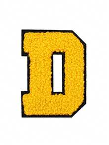 1/26pcs Chenille 2.8 Inch Letter Iron-On Patches, Suitable For Repairing Jeans, T-Shirts And Other Clothing, Letter Patch Badges - Yellow - View 37
