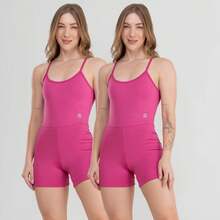 Set Of 2 Fitness Jumpsuits, Backless, Zero Transparency, For Gym, Crossfit - 2x Babaloo - View 2