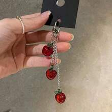 1pc Unisex Cute Lemon Beaded Summer Fruit Keychain Gift For Couples Friends Y2K - Nhiều màu - Xem 1