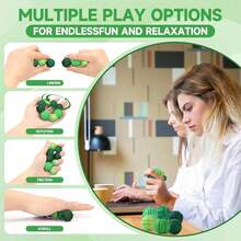 6 Stück Sensorische Fidget Ball Spielzeuge, Stressabbau Bälle mit Silikonhülle für Erwachsene und Jugendliche, zur Beruhigung unruhiger Hände und ängstlicher Gedanken, ideal für Jugendliche mit Autismus, ADHS und Angststörungen. Perfekte Strumpfhalter & Geschenke für Frauen, Männer und Jugendliche. Lustige Stressabbau Bälle, ein tolles Handmassage Geschenk für Erwachsene zu Anlässen wie Thanksgiving, Geburtstag und Weihnachten