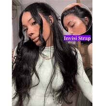 ZHENDEFA 360 Degree Wavy Curly Lace Front Wig, Human Hair, Pre-Plucked, 360 Degree Frontal Wig, High Definition Transparent Lace Wig With Baby Hair - SNatural - View 3