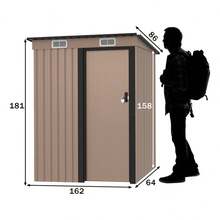 Casa De Almacenamiento Bodega Cobertizo Exterior Para Jardin - Caqui - Ver 3