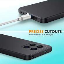 黑色磨砂手机壳，兼容红米、三星Galaxy、荣耀、OPPO等手机。防震、防摔、保护套 - 黑色 - 查看 4