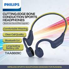 PHILIPS TAA6609C Open-Ear Bluetooth 5.4 Sports Earphones, Bone Conduction Microphone, 32g Lightweight Titanium Alloy Frame, IP66 Dust & Sweat Resistant, 10-Hour Battery Life, AI Noise-Canceling Calls, Suitable For Running, Cycling, Gym And Outdoor Sports - Multicolor - View 2