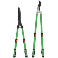 Hedge Trimmer Set, 2-Piece, Garden Shears With 90 Cm Blade Length, Branch Cutter With Non-Stick Coated Metal Blades, Extendable Handle, 78.5 Cm Hedge Trimmer For Cutting Hedges And Branches.