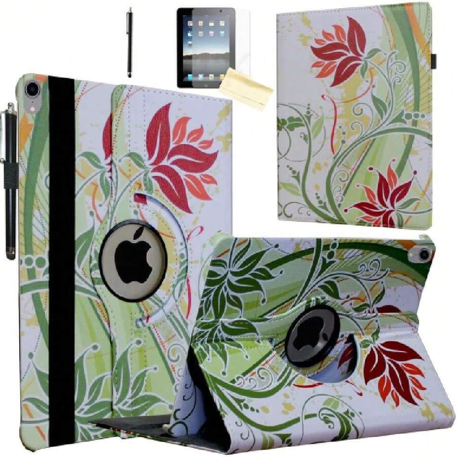Case For IPad A16 11-Inch (11th Gen 2025), For 2022 IPad 10th Generation 10.9 Inch, Rotating Stand Smart Magnetic Cover For Model A3354 A3355 A3356 A2696 A2757 A2777 (Green),39960482 - Green - View 1