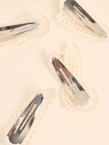 10pcs Pearl Hair Clips For Girls For Daily Life - Multicolor - View 5