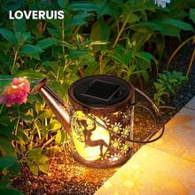 Solar Watering Can Lights,Outdoor Hanging Solar Lights Lantern,Cat Lover Gifts For Mom Women Birthday Mother's Day,Garden Waterproof Garden Decor Patio Yard Pathway Backyard (Cat-Solarlight) - 黑貓 - 查看 3