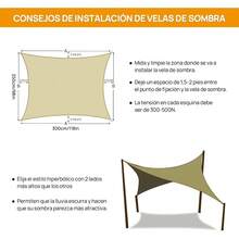 CYPNToldo de Sombra Comercial Curvado para Exterior Cubierta de Sombra de Arena Rectangular Resistente Permeable 185GSM Tela de Sombra para Patio Jardín Arenero 3 * 2.5 MetrosFashion - 226999174 - Ver 8
