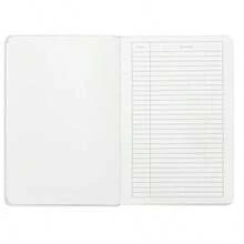 Minimalism Art Premium Hard Cover Notebook Journal Small Size Classic 5" x 8.3" 122 Numbered Pages Gusseted Pocket Ribbon Bookmark Extra Thick Ink-Proof Paper 120gsm Wide Ruled Brown - Marrón - Ver 6