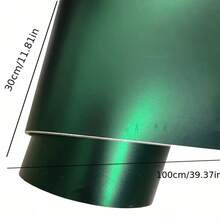 1pc Matte Electroplated Toxic Green Vinyl Wrap Film, For Car Home Vehicle Glossy Decal High Quality Bestselling Toxic Green Modification Car Wrap