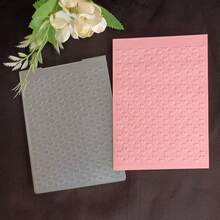 Bìa đựng tài liệu bằng nhựa dập nổi 2D, thích hợp để trang trí thiệp giấy DIY, sổ lưu niệm, trứng Phục Sinh, tường gạch hình trái tim, nốt nhạc, trang trí lễ hội. - trắng - Xem 8