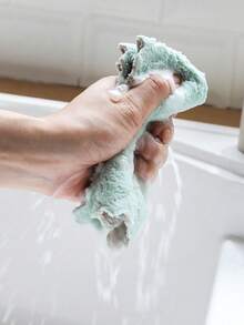 20pcs/10pcs/5pcs Super Absorbent Thickened Microfiber Dishcloths - Non-Shedding, Grease-Resistant Kitchen Cleaning Rags, High-Quality Fabric, Household Cooking, Dish Drying, Reusable - Multicolor - View 5